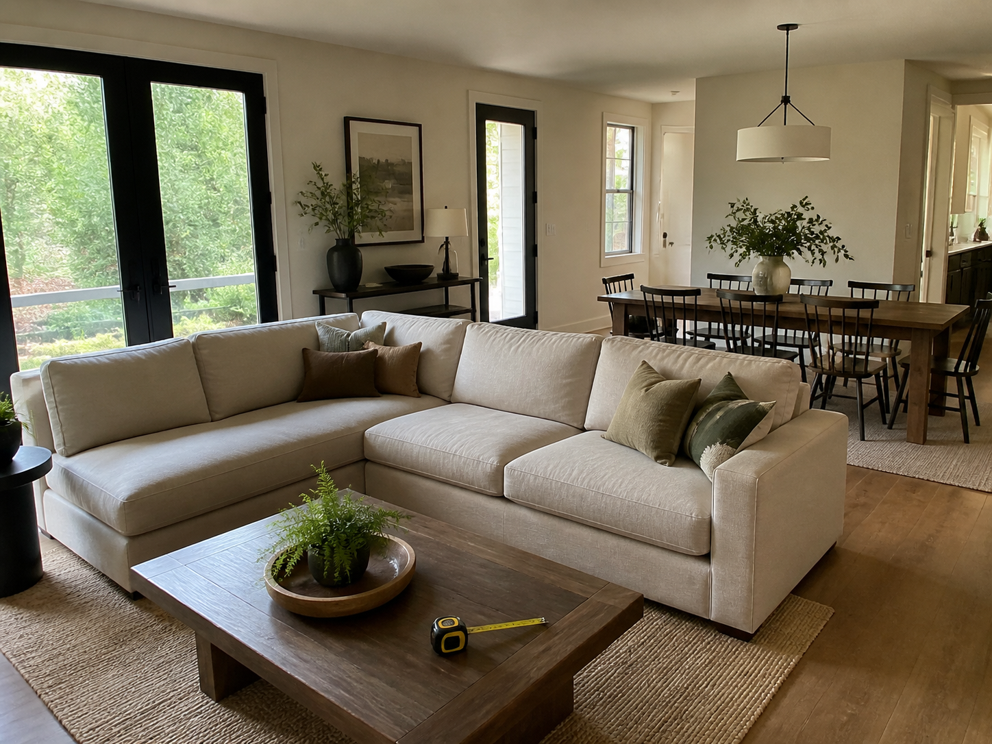 Small living room AI refresh scenario