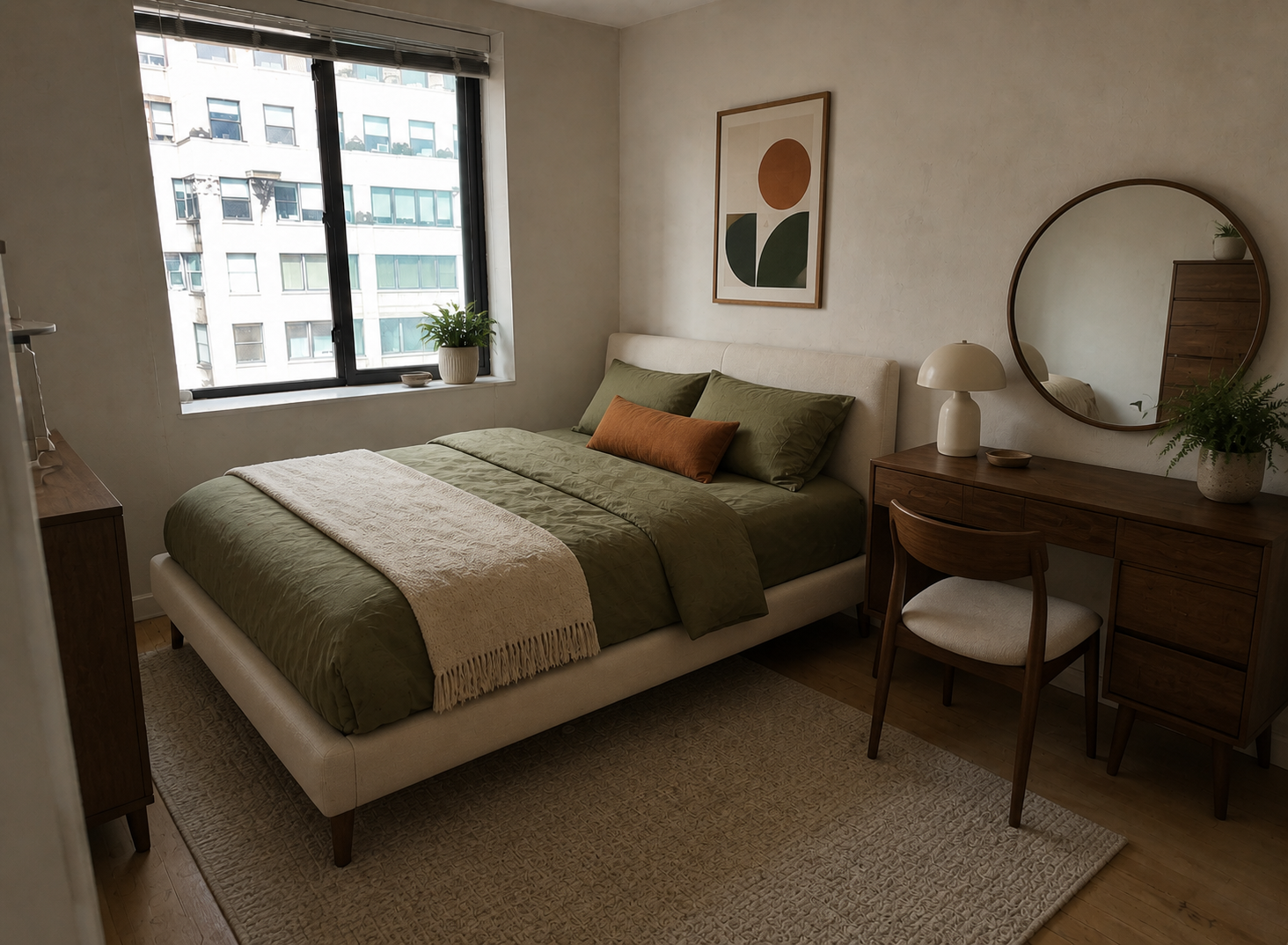Dated Master Bedroom to Organic Modern Airy Suite after