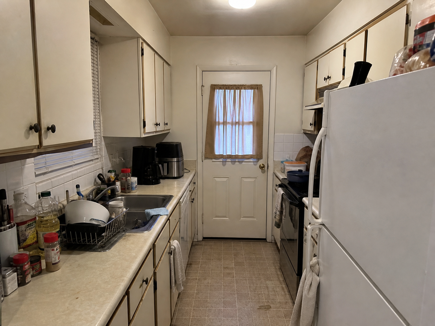 Compact Galley Kitchen Refresh before