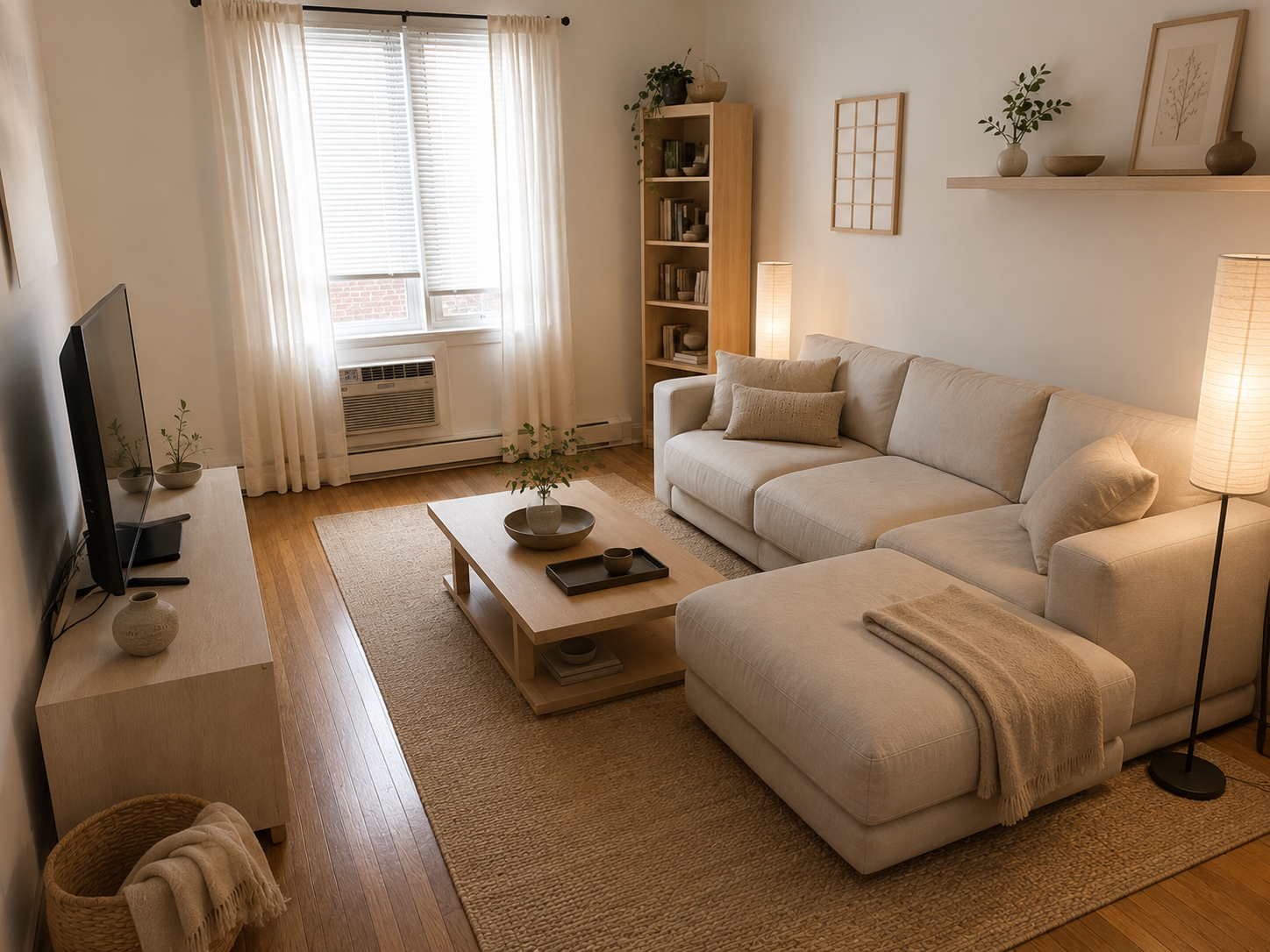 Japandi room style